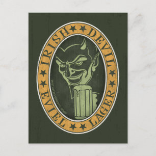 Irish Devil Eviel Lager Postkarte
