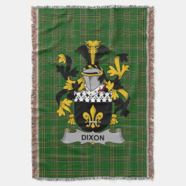 Irish Dixon Coat of Arms Familienwappen Irland Decke