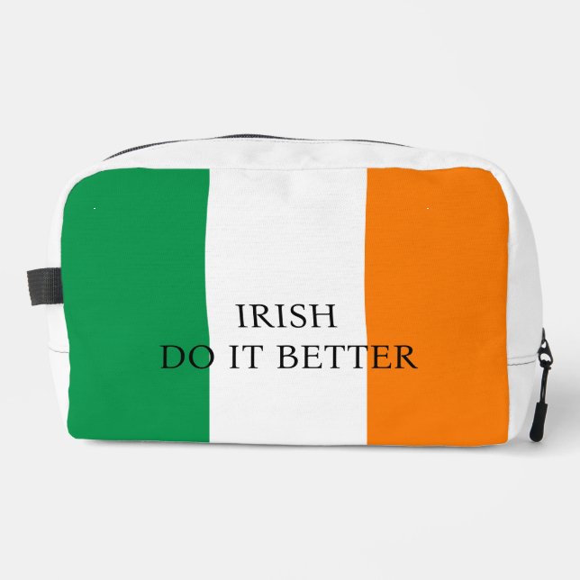 Irish Do it Better Funny Funny Funny Flag irischen Waschbeutel (Vorderseite)