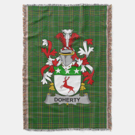 Irish Doherty oder O_Doherty Coat of Arms Family C Decke