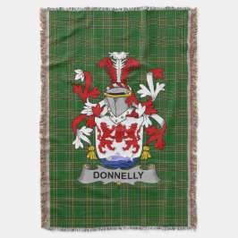Irish Donnelly oder O_Donnelly Coat of Arms Family Decke