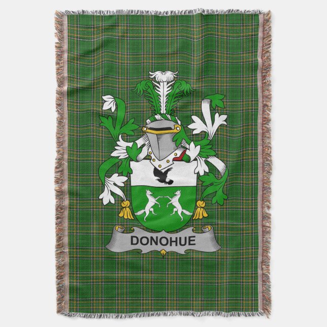 Irish Donohue oder O_Donohue Coat of Arms Family C Decke (Vorderseite Vertikal)