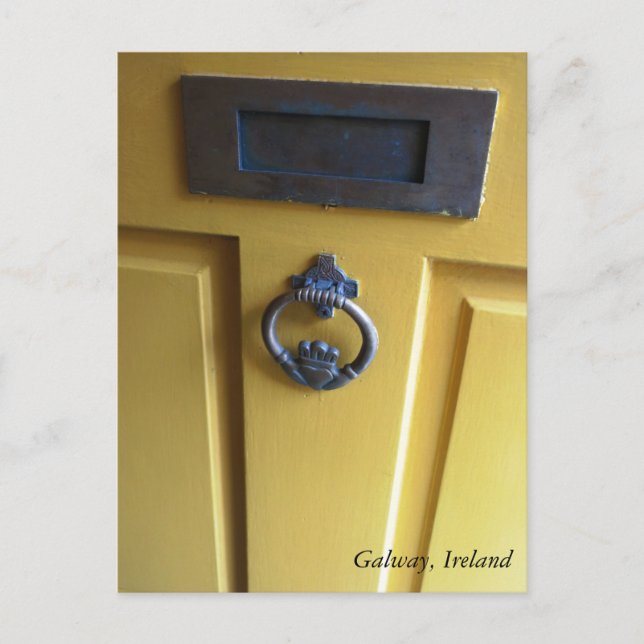 Irish Door Knocker Postkarte (Vorderseite)