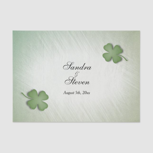 Irish Dream Wedding Seidenpapier (Vorderseite)