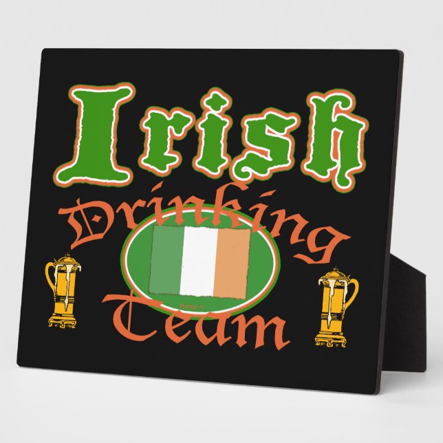 Irish Drink Team 2 Plaques Fotoplatte (Seite)