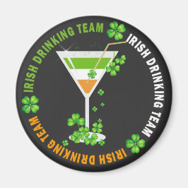 Irish Drink Team Kleeblatt Cocktail Magnet