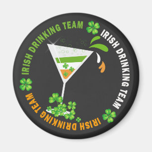 Irish Drink Team Kleeblatt Cocktail Magnet