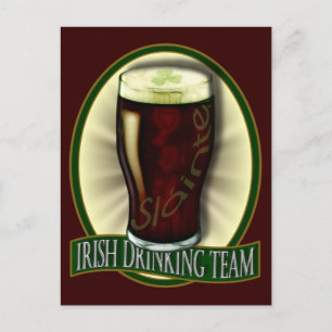 Irish Drink Team Postkarte