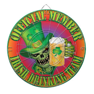 Irish Drink Team Skull Dartscheibe
