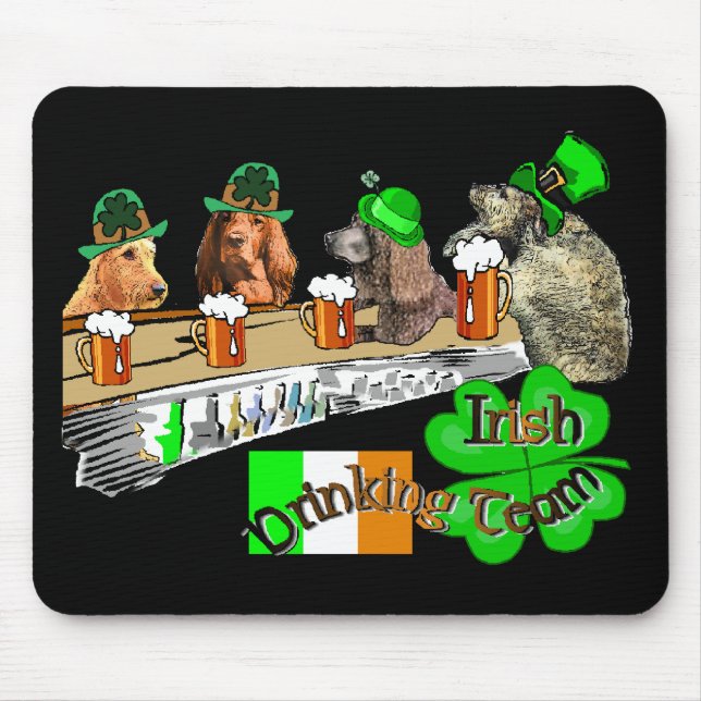 Irish Drink Team St Patricks Day Mousepad (Vorne)