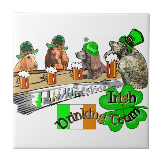 Irish Drink Team St Pats Fliese (Vorderseite)