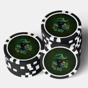 Irish Elegance, The Black Swan of St Patrick Pokerchips