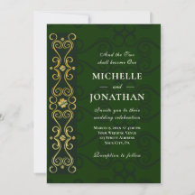 Irish Elegant Gold Artwork on Green Christlich