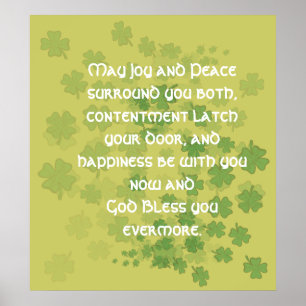 Irish Eriage Blessing Poster