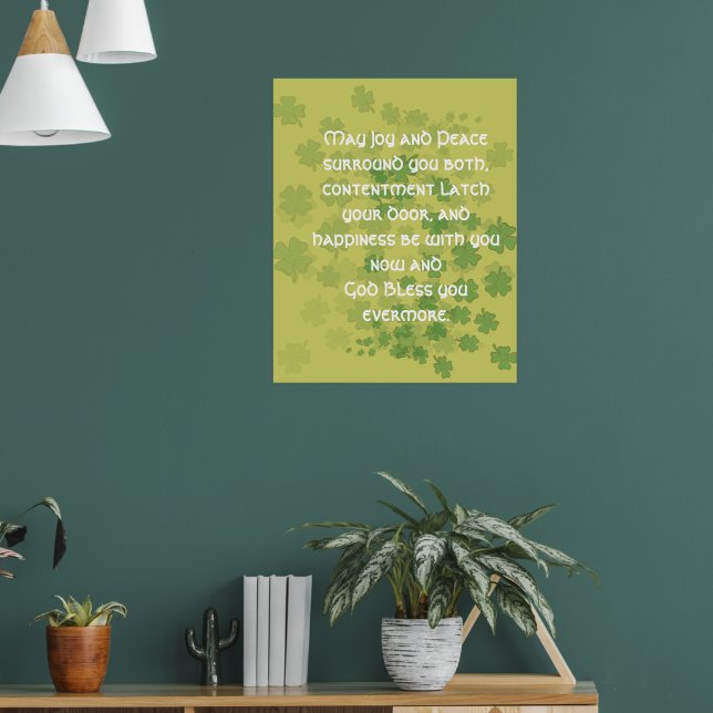 Irish Eriage Blessing Poster (Wohnzimmer 1)