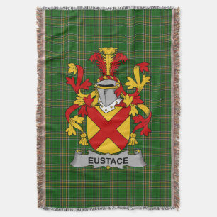 Irish Eustace Coat of Arms Familienwappen Irland Decke