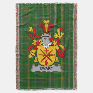 Irish Ewart Coat of Arms Familienwappen Irland Decke