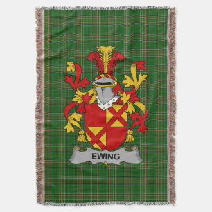 Irish Ewing Coat Familienwappen Irland Decke