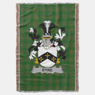 Irish Eyre Coat of Arms Familienwappen Irland Decke