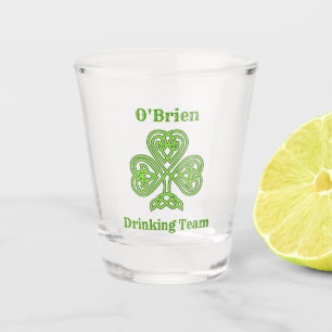Irish Family Drink Team Kleeblatt Clover Schnapsglas