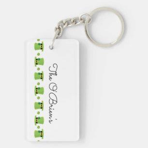 Irish Family NAME Kleeblatt Green Ireland Hat Schlüsselanhänger