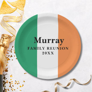 Irish Family Wiedersehen Paper Plate für benutzerd Pappteller