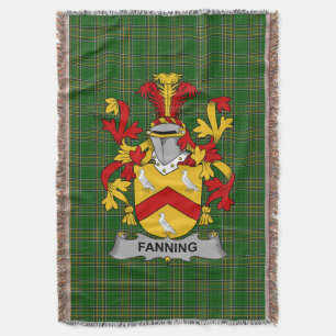 Irish Fanning Coat of Arms Familienwappen Irland Decke