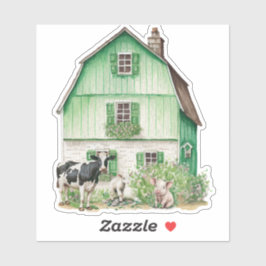 Irish Farmhouse | Green Stall Sticker