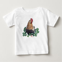 Irish Farmhouse | Niedliches Rooster in Clover Bab Baby T-shirt