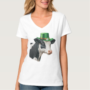 Irish Farmhouse   T-shirt vache de la Saint Patric