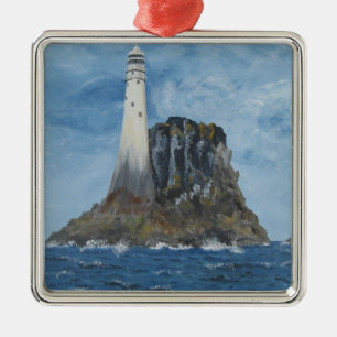 Irish Fastnet Lighthouse, Landkreis Cork, Irland Ornament Aus Metall