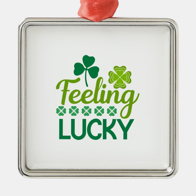 Irish Felling Lucky Ornament Aus Metall (Vorne)