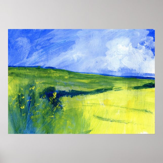 Irish Fields Painting Poster (Vorne)
