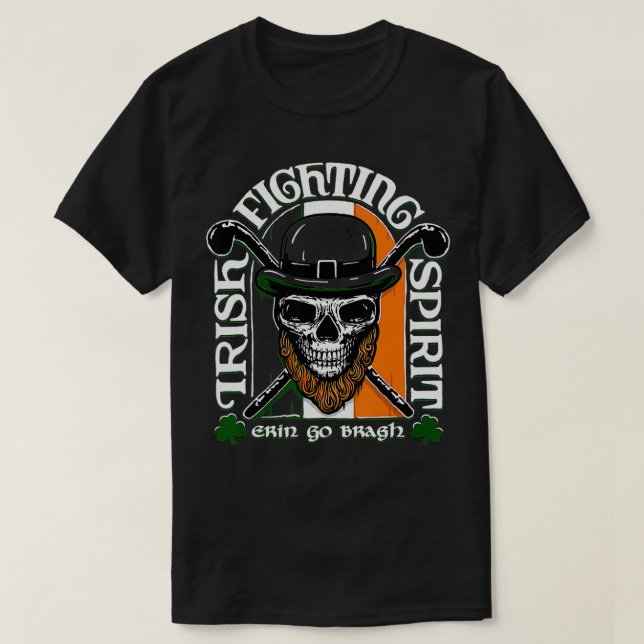 Irish Fighting Spirit Green Edition T-Shirt (Design vorne)