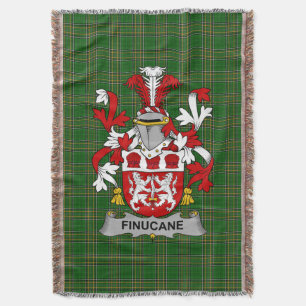 Irish Finucane oder McFinucane Coat of Arms Family Decke