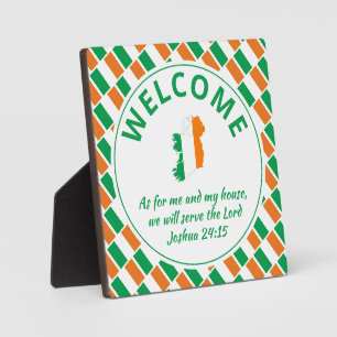 IRISH FLAG Christlicher Empfang Fotoplatte