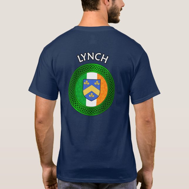 Irish Flag Clover Celtic Knot - Lynch T-Shirt (Rückseite)