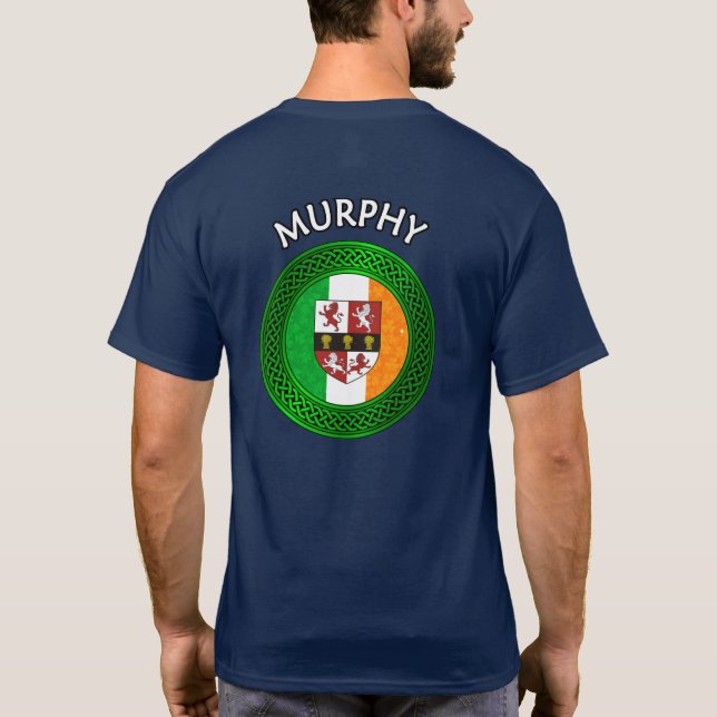 Irish Flag Clover Celtic Knot - Murphy T - Shirt (Rückseite)