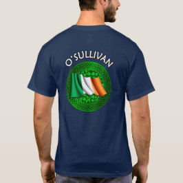 Irish Flag Clover Celtic Knot - O'Sullivan T-Shirt