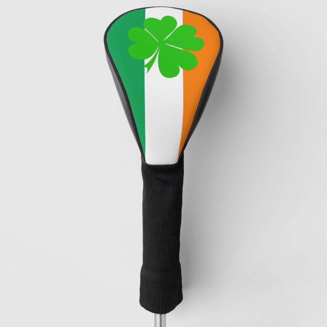 Irish Flag & Golf Ireland Kleeblatt Covers / Clubs Golf Headcover (Vorderseite)
