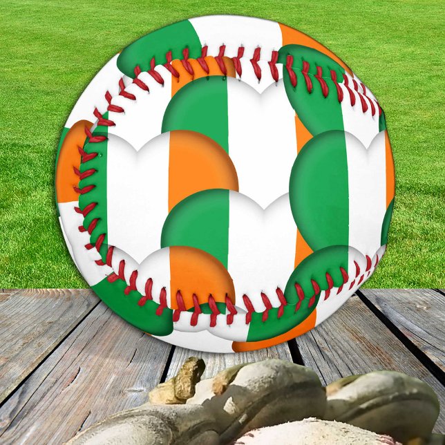Irish Flag, Hearts - Baseballs, Liebe Irland Baseball (Von Creator hochgeladen)