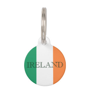 Irish Flag Ireland Anpassbares Patent Haustiermarke
