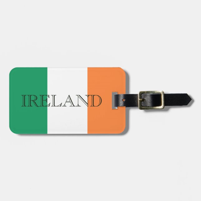 Irish Flag Ireland cd ln arc2 Gepäckanhänger (Vorderseite horizontal)