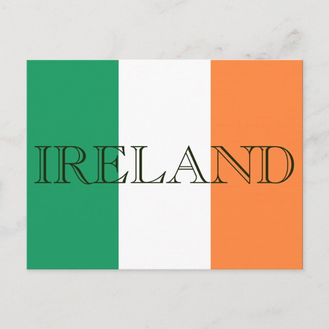 Irish Flag Ireland Postkarte (Vorderseite)