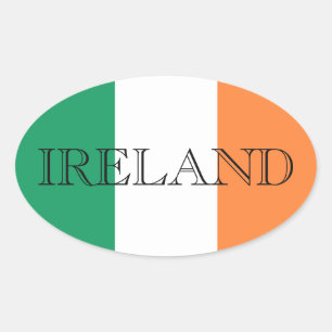 Irish Flag Ireland stkcc Ovaler Aufkleber