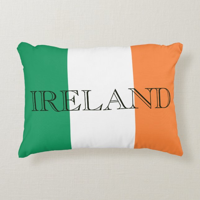 Irish Flag Ireland tpcent Dekokissen (Vorderseite)
