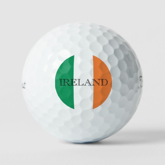 Irish Flag Ireland tpv1 gbcnt Golfball (Vorderseite)