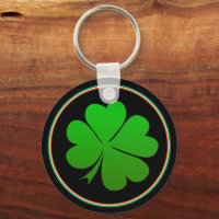 Irish Flag Keys, Lucky Clover Irland / St Paddy