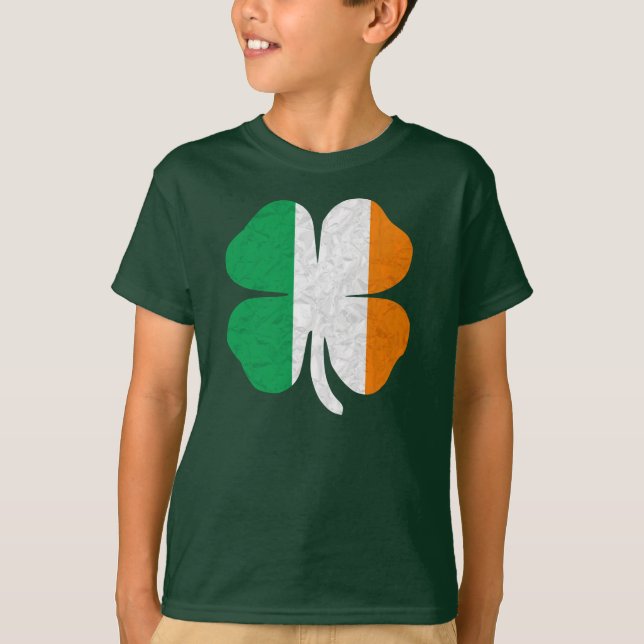 Irish Flag Kleeblatt T-Shirt (Vorderseite)