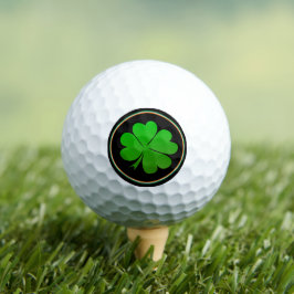 Irish Flag, Lucky Clover, Golfing Ireland St Paddy Golfball